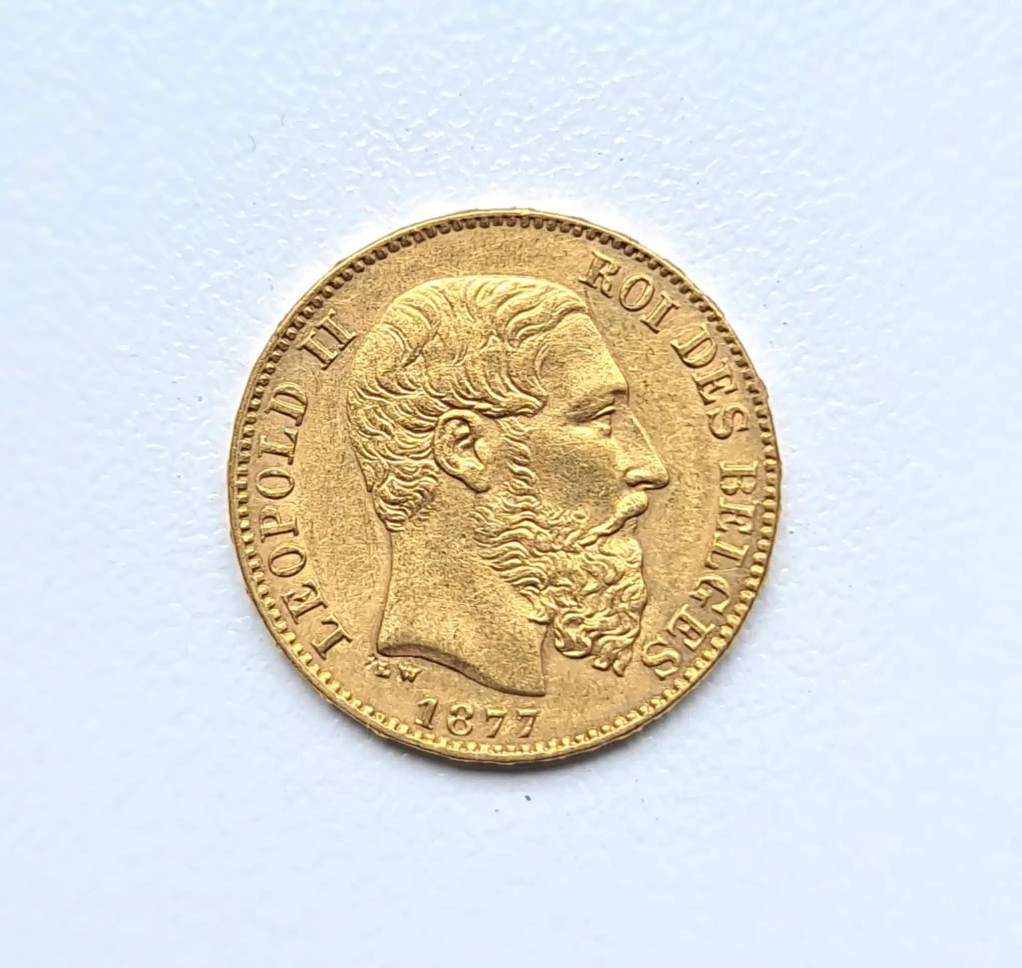 20 FRANCS OR BELGE LEOPOLD II