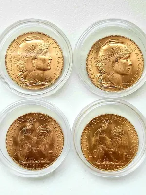 PIECES OR D'INVESTISSEMENT