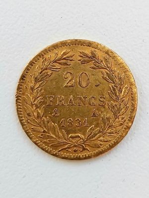 20 FRANCS OR LOUIS PHILIPPE 1831A