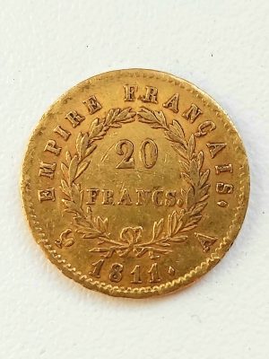 20 FRANCS OR NAPOLEON EMPEREUR 1811A