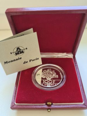 100 FRANCS ARGENT DROITS DE L HOMME MONNAIE DE PARIS BE
