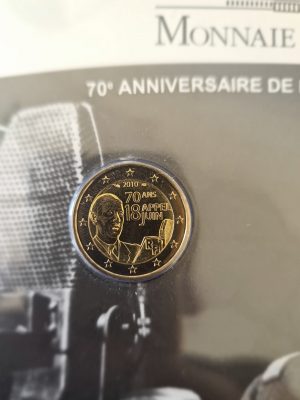 2€ commémorant le 70ème anniversaire de l’Appel du 18 juin de qualité BU