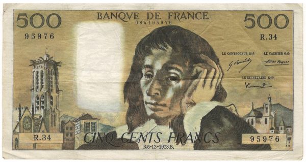 500 FRANCS PASCAL 1973