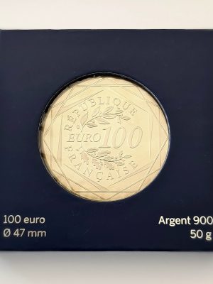 100 EUROS ARGENT MONNAIE DE PARIS COQ 2016
