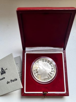 100 FRANCS ARGENT FRATERNITE 1988 MONNAIE DE PARIS BE