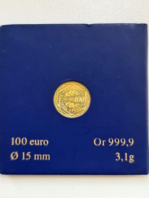 100 EUROS OR SEMEUSE MONNAIE DE PARIS 2009