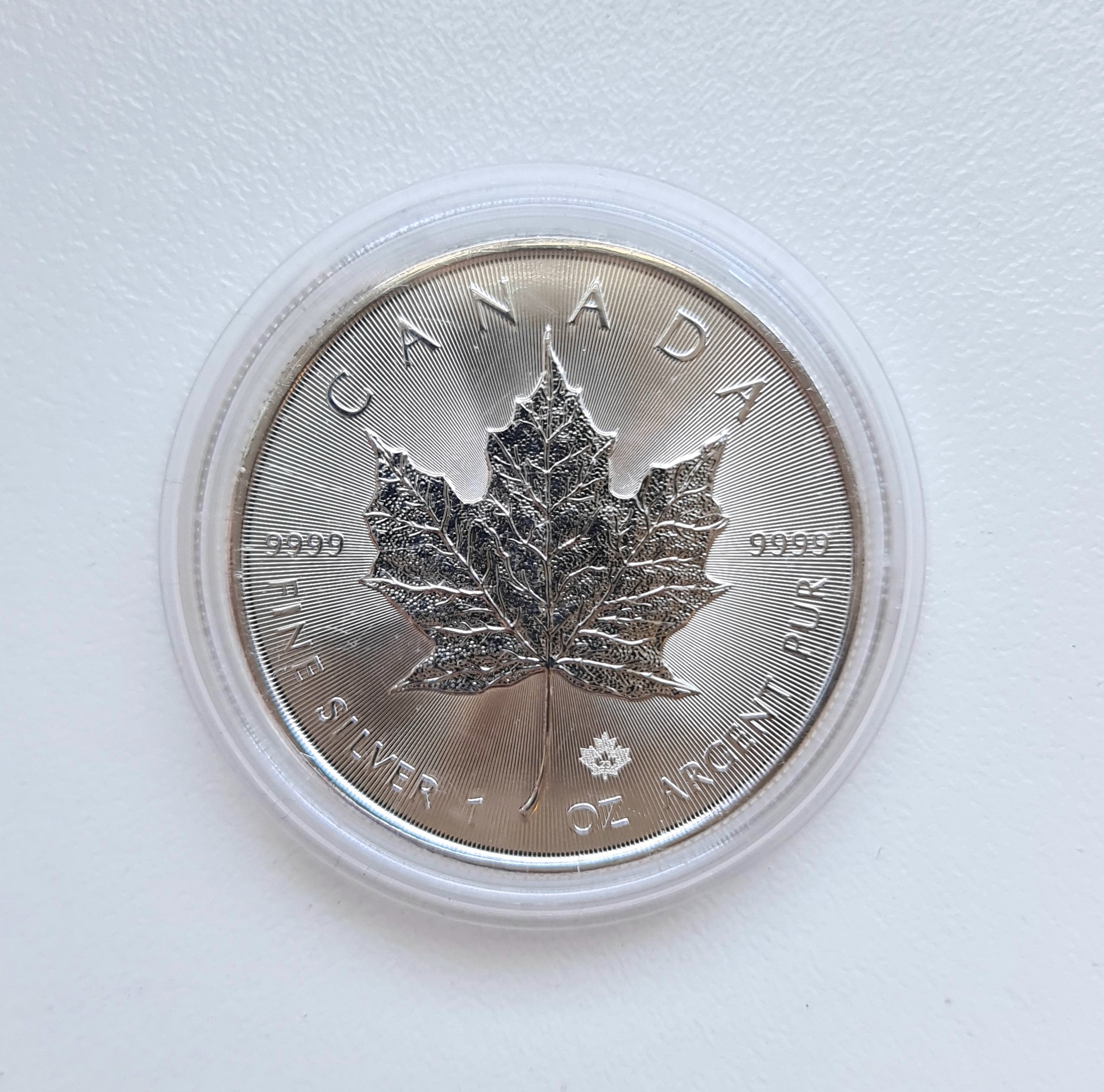 MAPLE LEAF 1 ONCE ARGENT FIN