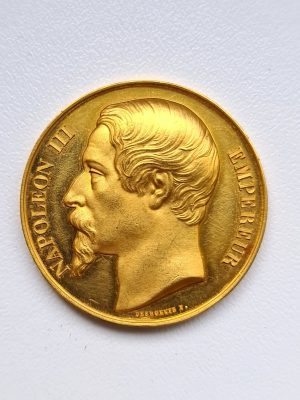 MEDAILLE OR NAPOLEON III 1861