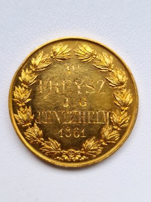 MEDAILLE OR NAPOLEON III 1861