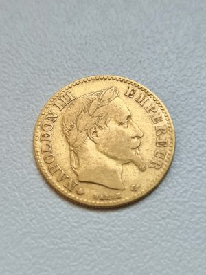 10 FRANCS OR NAPOLEON III TETE LAUREE
