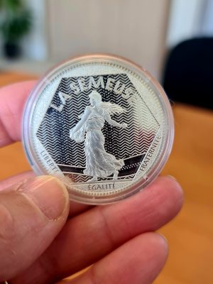 MEDAILLE ARGENT FIN LA SEMEUSE