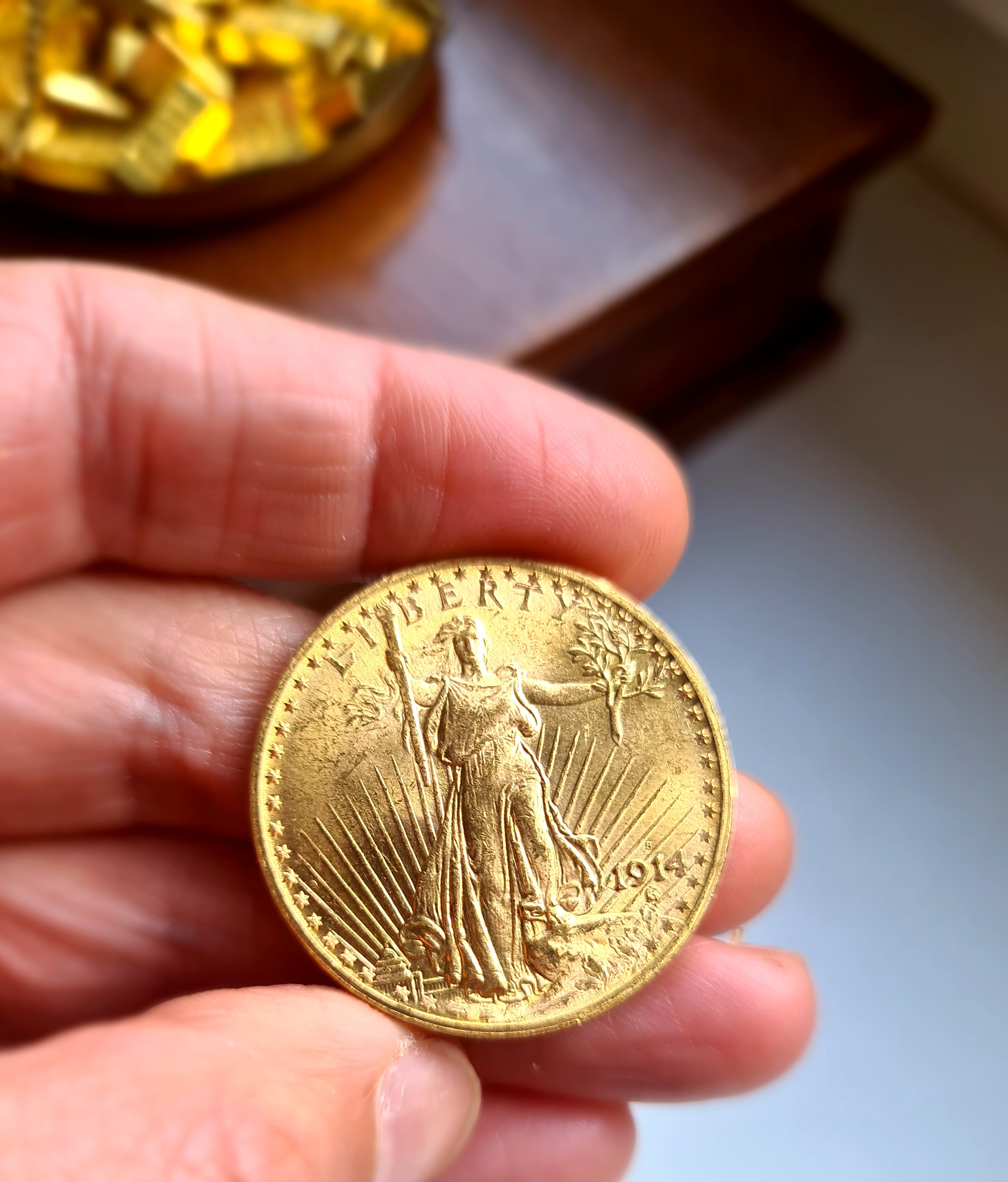 20 DOLLARS OR USA SAINT-GAUDENS 1914 S – Image 2