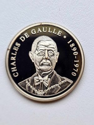 MEDAILLE ARGENTEE CHARLES DE GAULLE