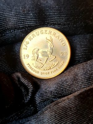 1/4 once or Krugerrand 1998