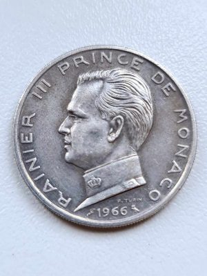 5 FRANCS ARGENT MONACO RAINIER III