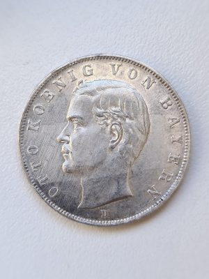 3 MARK ARGENT OTTO KOENIG VON BAYERN 1913 D