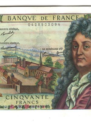 50 FRANCS RACINE SPL DONT 6 NUMEROS QUI SE SUIVENT