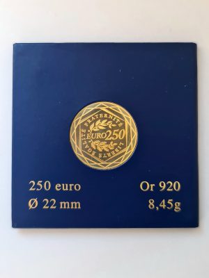 250 EUROS OR SEMEUSE MONNAIE DE PARIS 2009