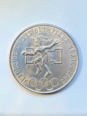 25 PESOS MEXIQUE ARGENT JEUX OLYMPIQUES 1968