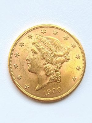 PIECE DE 20 DOLLARS OR USA TETE DE LIBERTE 1900
