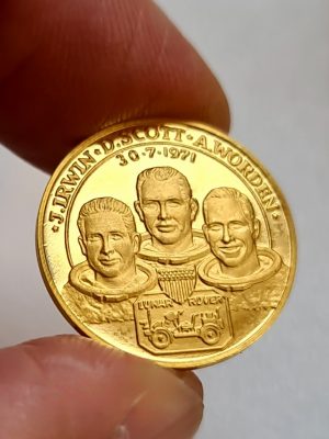 MEDAILLE COMMEMORATIVE EN OR APOLLO 15