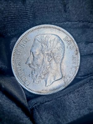 5 francs ecu belge argent