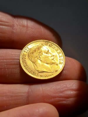 10 FRANCS OR NAPOLEON III TETE LAUREE 1865 A
