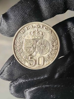 50 FRANCS ARGENT ESSAI BELGIQUE