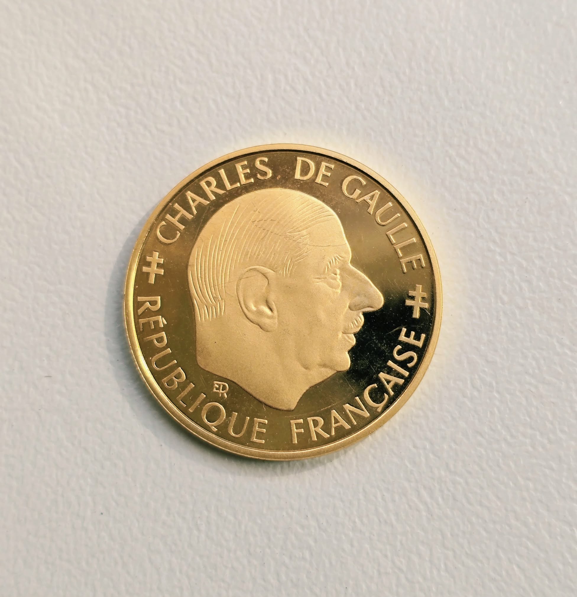 1 FRANC OR CHARLES DE GAULLE 1988 BE – Image 5