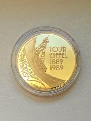 5 FRANCS OR EIFFEL 1989 BE
