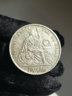 UN SOL PEROU ARGENT 1872
