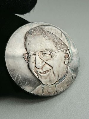 MEDAILLE DU PAPE JEAN-PAUL Ier ARGENT FIN (24,60g)