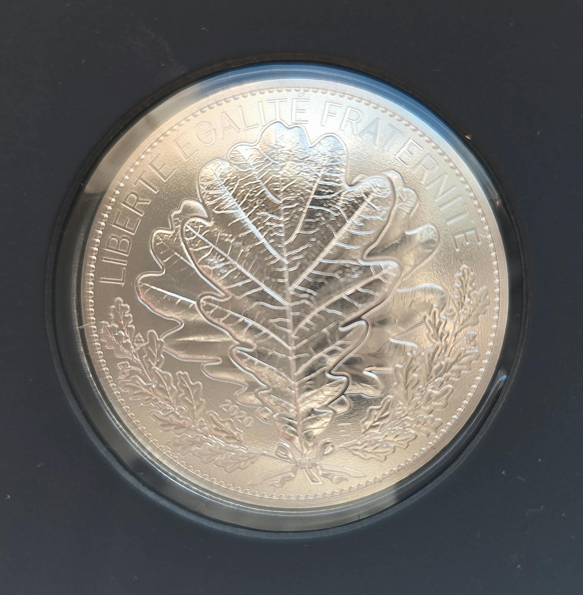 100 EUROS ARGENT MONNAIE DE PARIS "LE CHENE-NATURE DE FRANCE" 2020 – Image 4