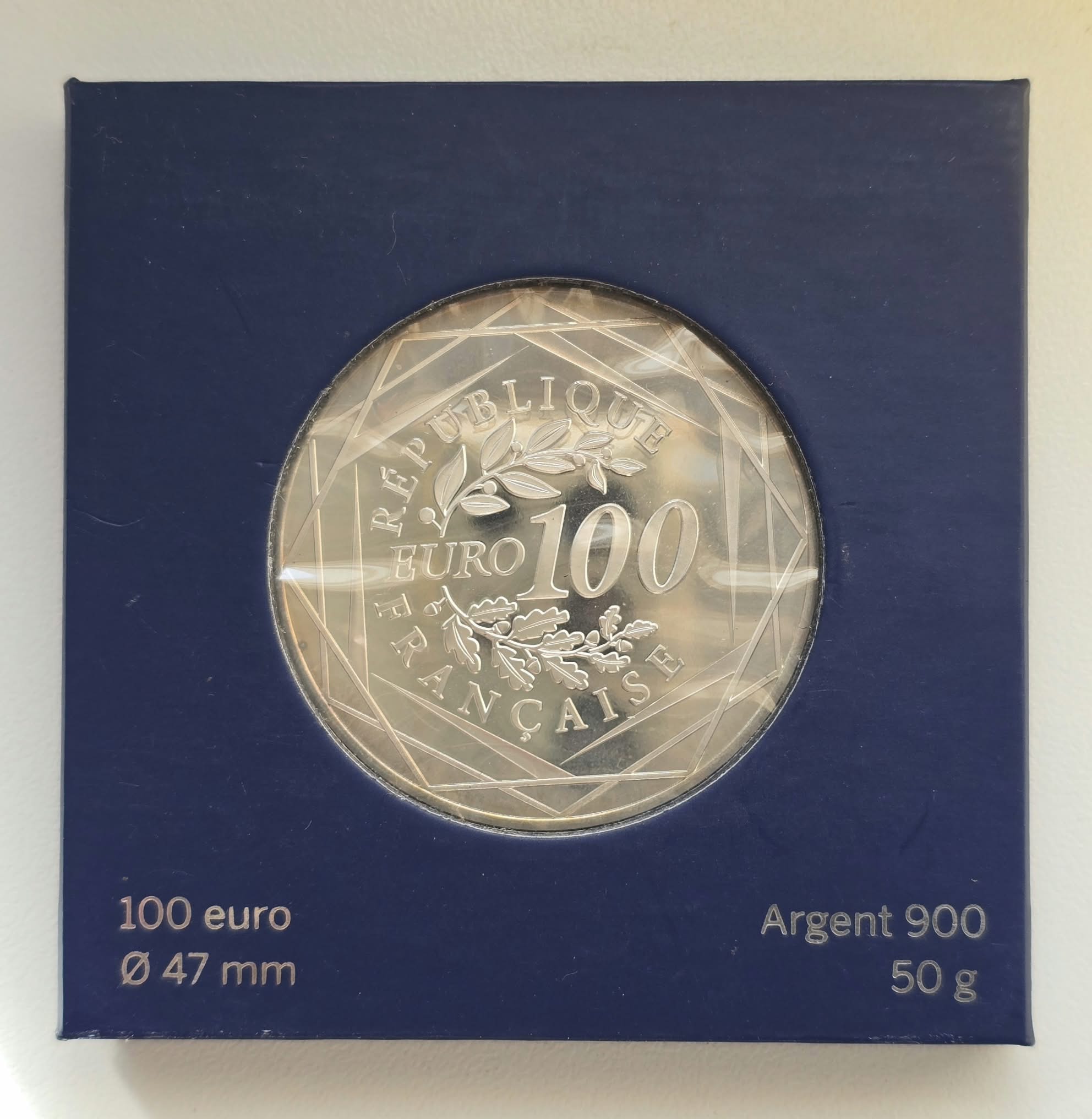 100 EUROS ARGENT MONNAIE DE PARIS "LE PENSEUR DE RODIN" 2017 – Image 4